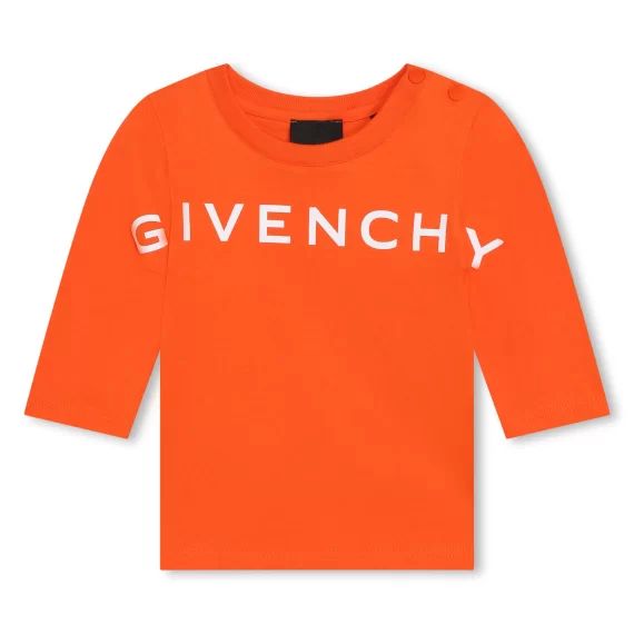 T-shirt à manches longues Garçon Orange