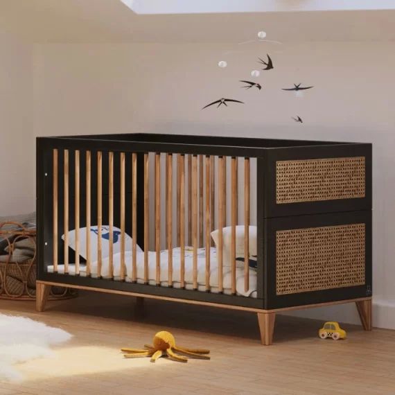 Lit bébé évolutif Nami 70×140 Onyx