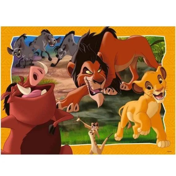 Puzzle 200 P Xxl Hakuna Matata – Disney Le Roi Lion-dès 8 Ans Ravensburger Orange