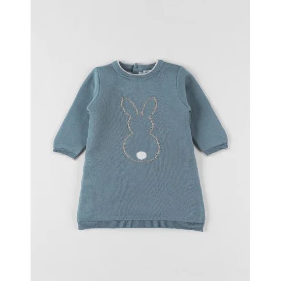 Robe En Tricot Turquoise
