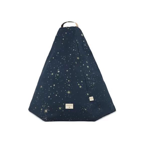 Pouf Marrakech Gold stella Night blue (54 x 62 cm)