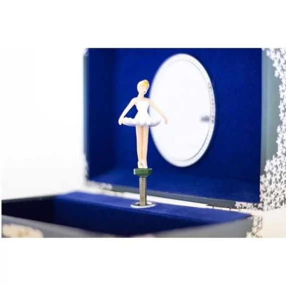 Coffret à bijoux musical – ULYSSE – ballerine – Bleu – 15 x 10 cm – Lac des cygnes – A partir de 3 ans – Enfant bleu