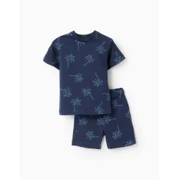 Ensemble T-shirt + Short Bleu Foncé
