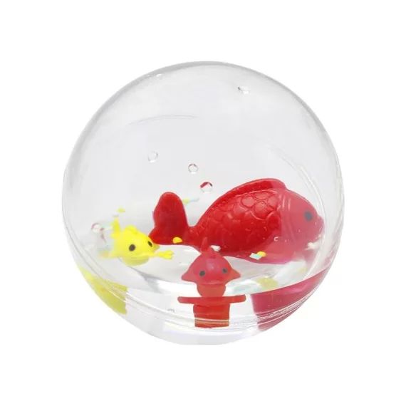 Jouet de bain Bulle d&rsquo;eau Bass & Bass Famille Poissons (11 cm)