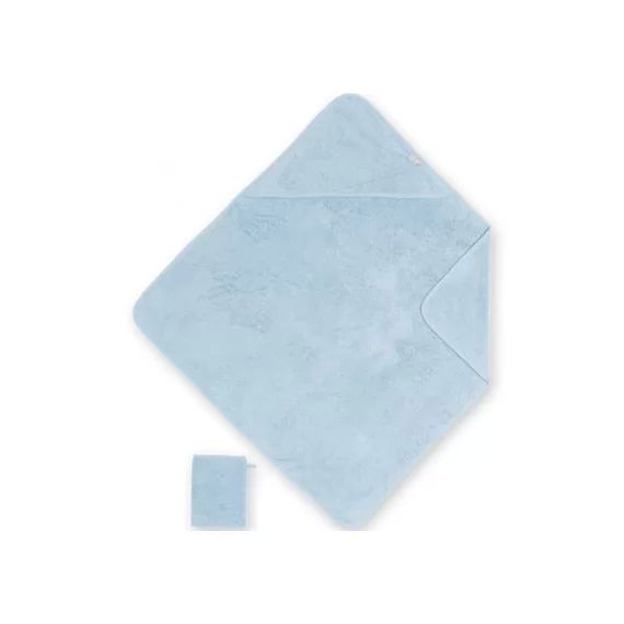 Cape de bain + gant bleu breeze (75 x 75 cm)