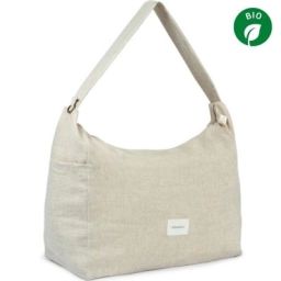 Sac à poussette Lin français greige