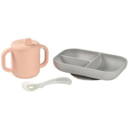 Coffret d&rsquo;apprentissage en silicone pink (3 pièces)