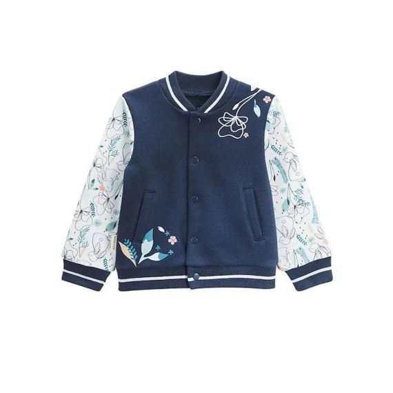 Veste Teddy En Molleton Bébé Fille Misscerise Bleu
