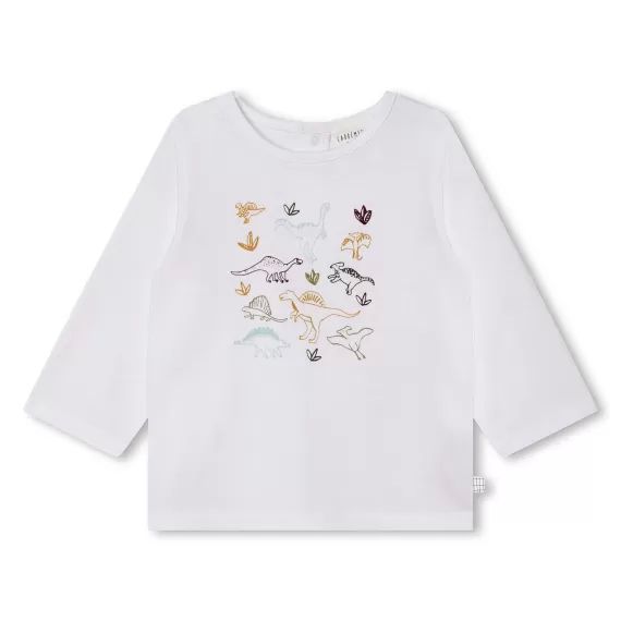 T-shirt avec imprimé devant Garçon Blanc