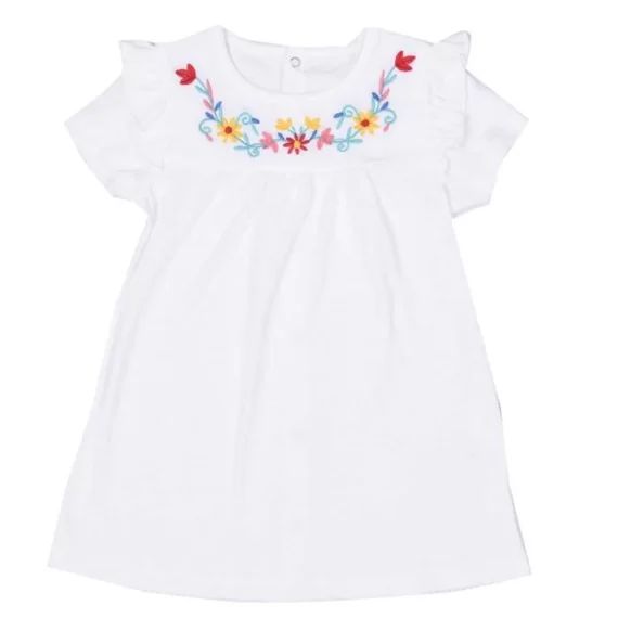 Robe avec bandeau en coton biologique, ELISE beige