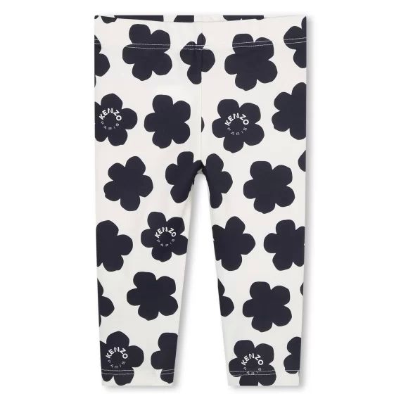 Legging à fleurs Fille Blanc