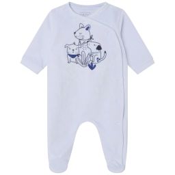 Pyjama en velours Garçon Bleu