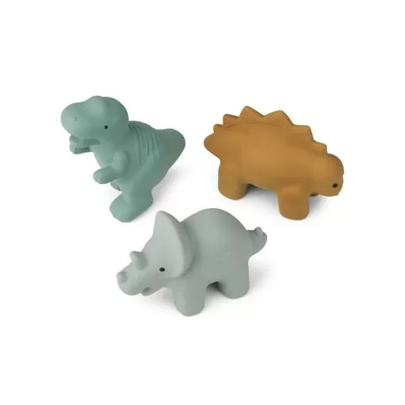Lot de 3 jouets de bain David Dino blue multi mix