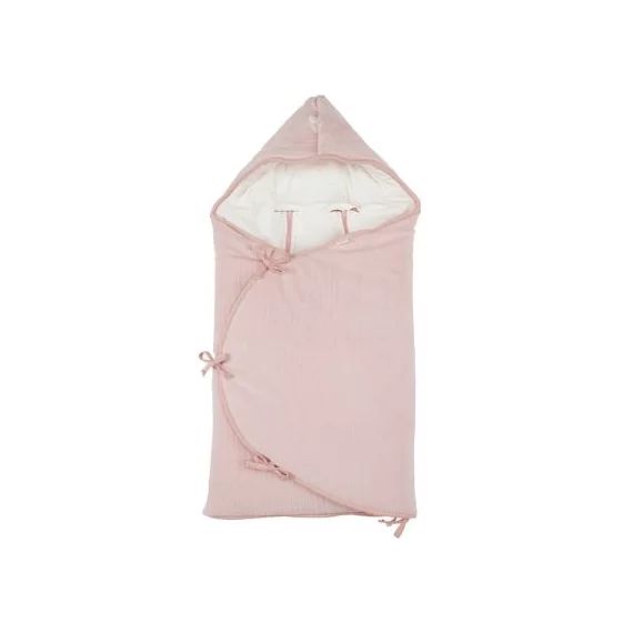 Nid d&rsquo;ange passe sangle doublé Mini Nest Velvet vieux rose blush