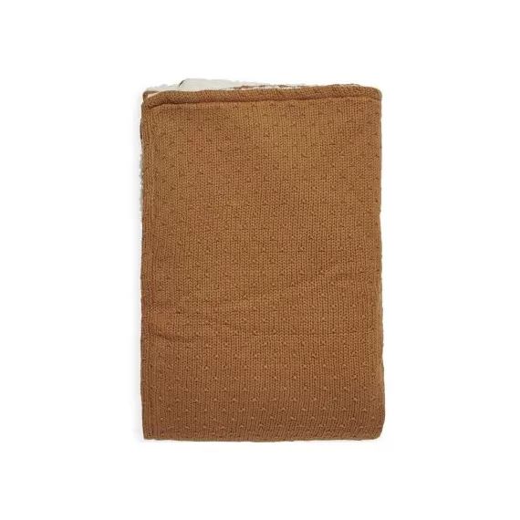 Couverture polaire Bliss Knit Caramel (100 x 150 cm)