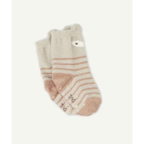 La paire de chaussettes anti-dérapante avec motifs animaliers –  – Soldes