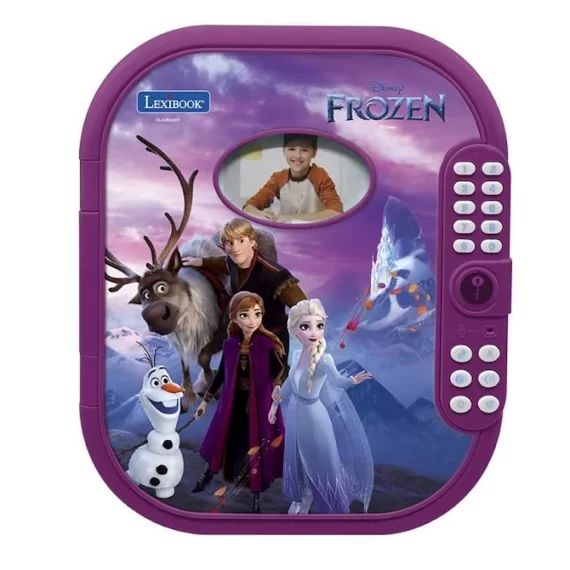 Journal intime éléctronique avec coffre-fort La reine des Neiges violet