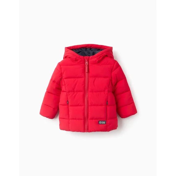 Doudoune Avec Capuche Rouge Clair