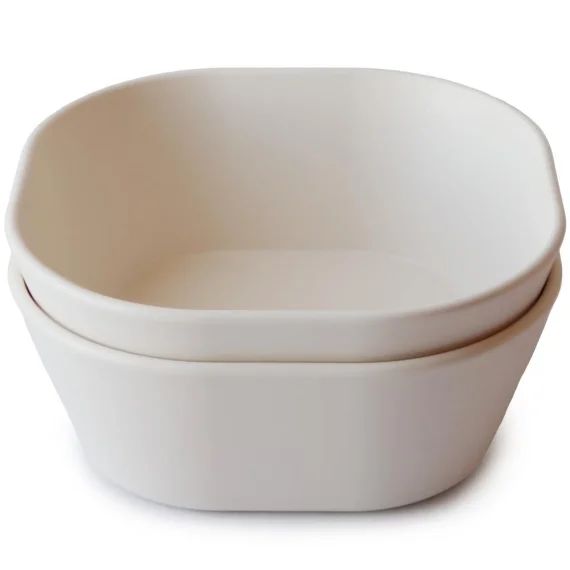 Lot de 2 bols carrés Ivory