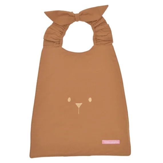 Serviette bavoir Ourson – caramel