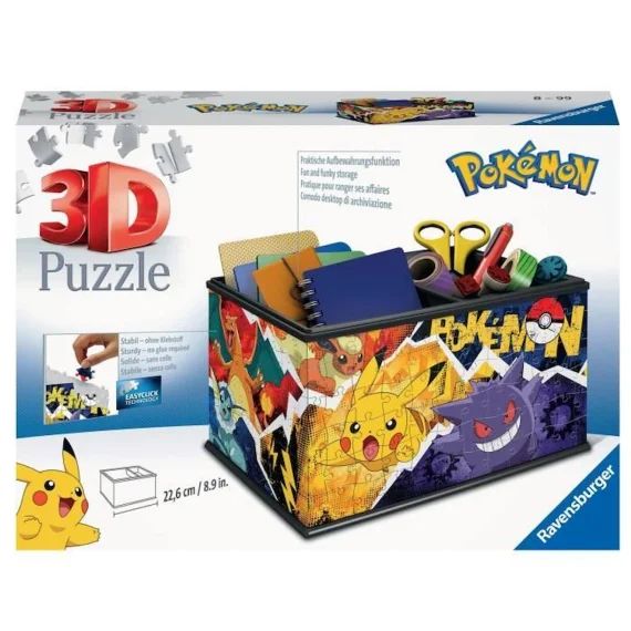 Pz 3D Boite de rangement Pokém blanc
