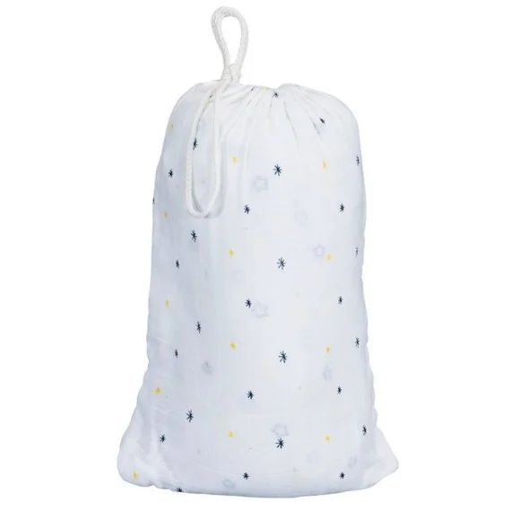 SAUTHON Lot de 2 draps housse coton bio Hello blanc