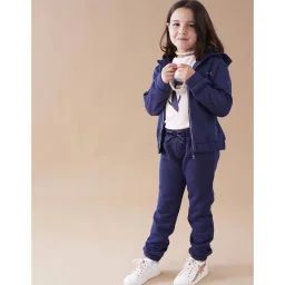 Pantalon Confort Jogging En Molleton Bleu