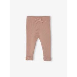 Legging en tricot bébé rose poudré