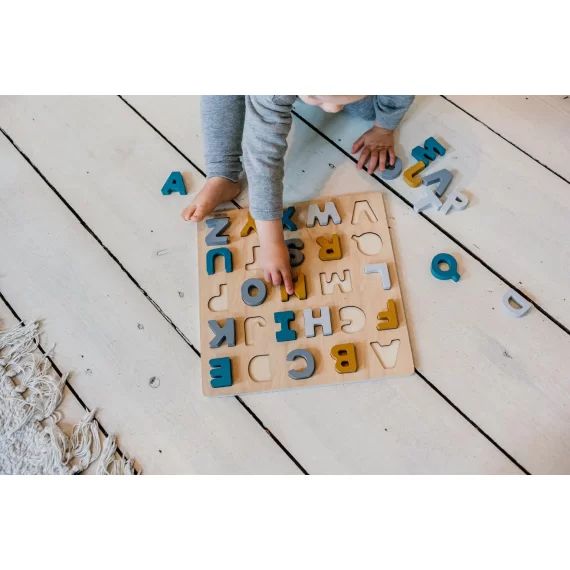 Puzzle ABC apprentissage lettres en bois dès 3 ans