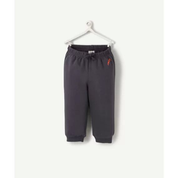 Jogging bébé garçon en fibres recyclées gris avec message –  – Soldes
