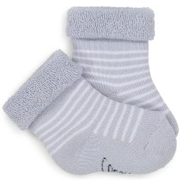 Paire de chaussettes rayées Garçon Bleu