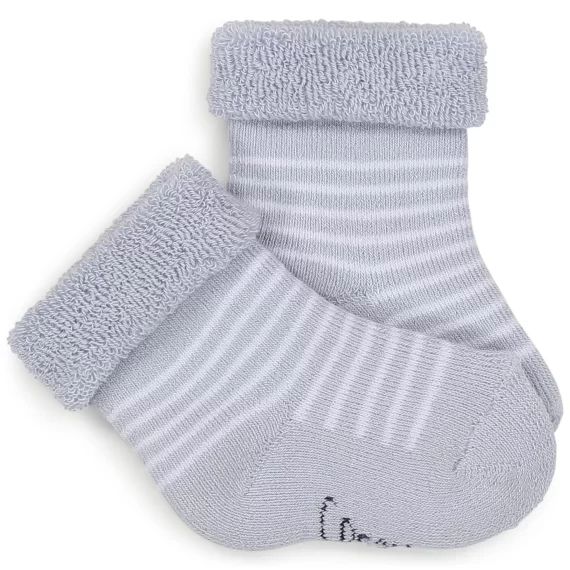 Paire de chaussettes rayées Garçon Bleu