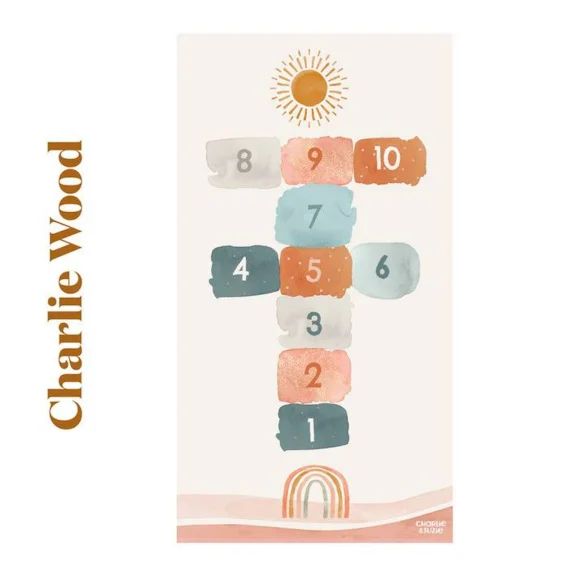 Tapis De Jeu Marelle Aquarelle Multicolore