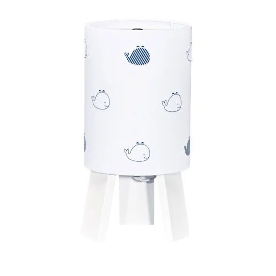 Lampe de chevet en coton blanc blanc
