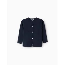 Gilet En Maille Bleu Foncé