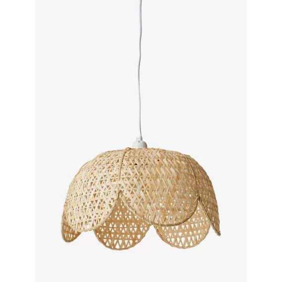 Abat-jour pour suspension bambou CHAMPÊTRE beige doré