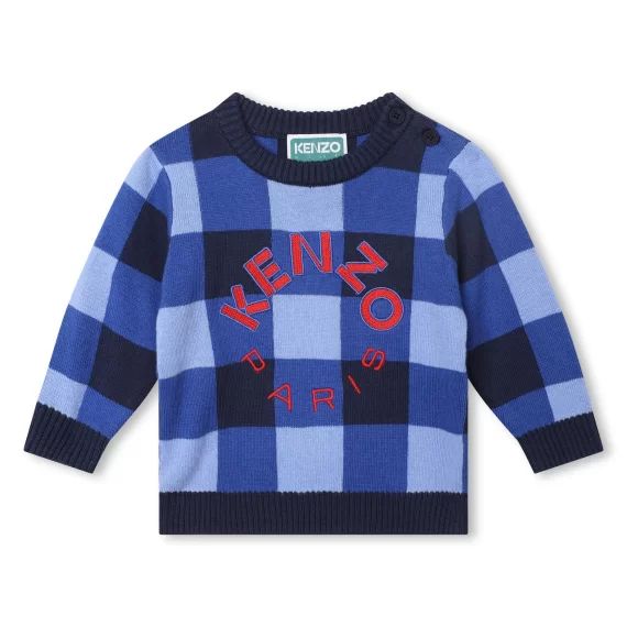 Pull en coton majoritaire Garçon Bleu