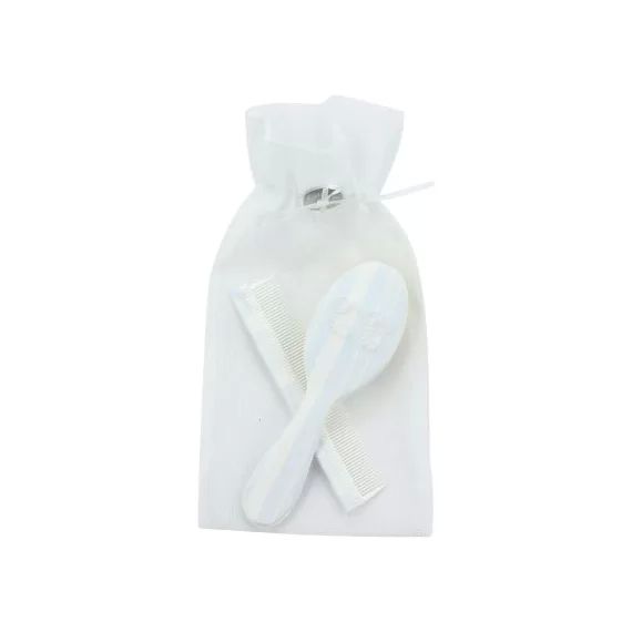 Ensemble brosse et peigne Garda bleu