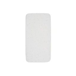 Drap Housse Jersey En Coton Blanc À Pois