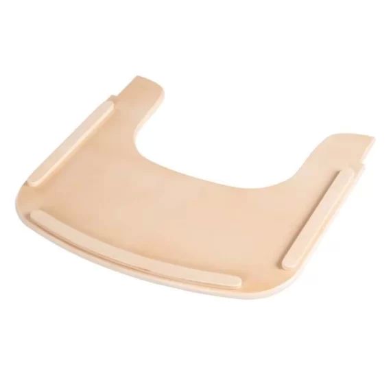 ROBA Plateau de Chaise Haute Sit Up Flex – avec Rebords Élevés – Installation et Nettoyage Facile – Bois Naturel beige