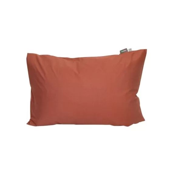 Taie d&rsquo;oreiller en coton bio terracotta (40 x 60 cm)