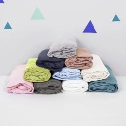 Drap housse en coton bio blanc (60 x 120 cm)