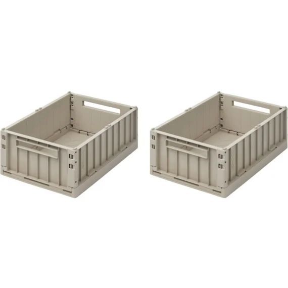 Lot de 2 caisses de rangement Weston Sandy (13,5 x 25 x 36 cm)