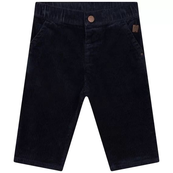 Pantalon en velours côtelé Garçon Bleu