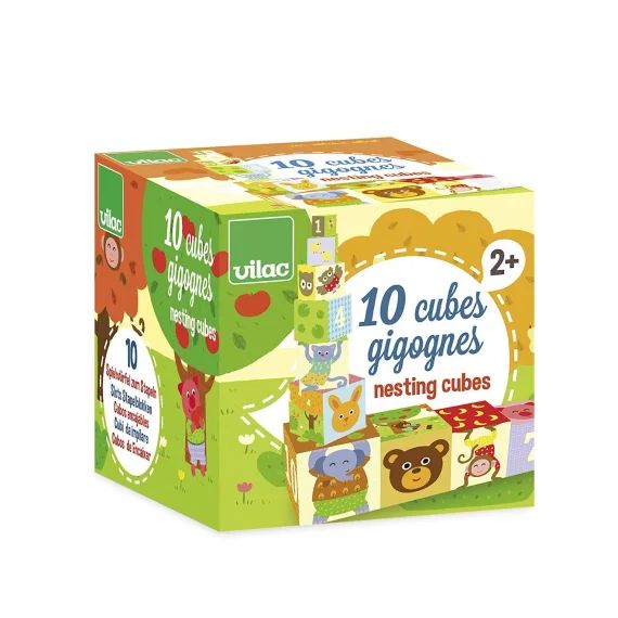 Cubes Gigognes Animaux Vert