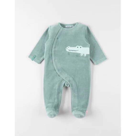 Pyjama Bébé Velours Vert