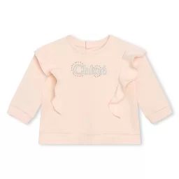 Sweat-shirt en molleton Fille Beige