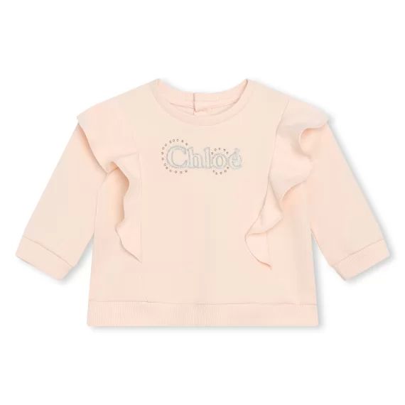 Sweat-shirt en molleton Fille Beige