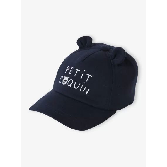Casquette ourson bébé garçon marine