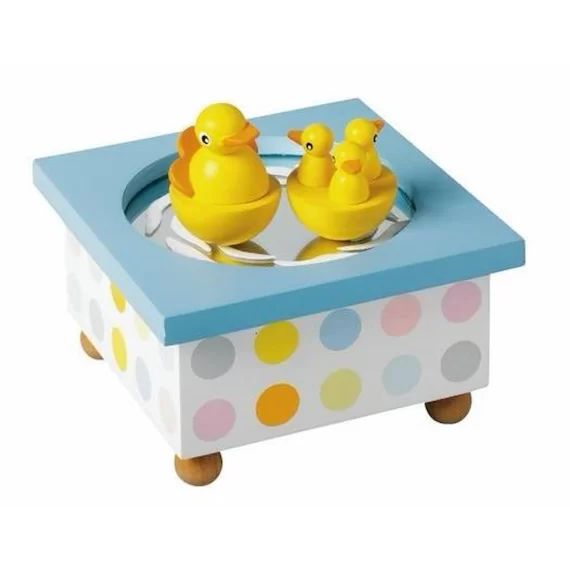 TROUSSELIER – Boîte à musique bois canard bleu